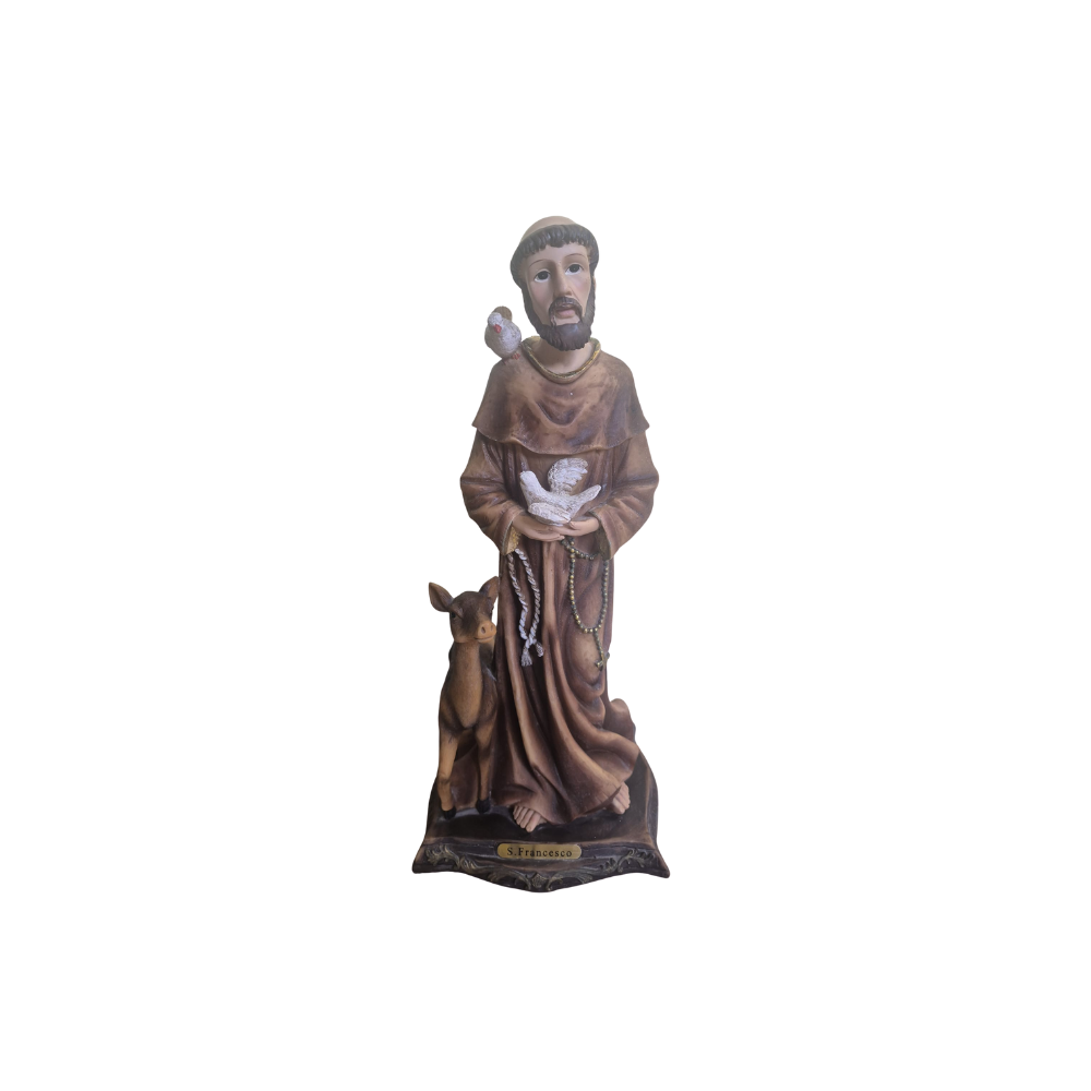 San Francesco Statuetta in Resina | Godium