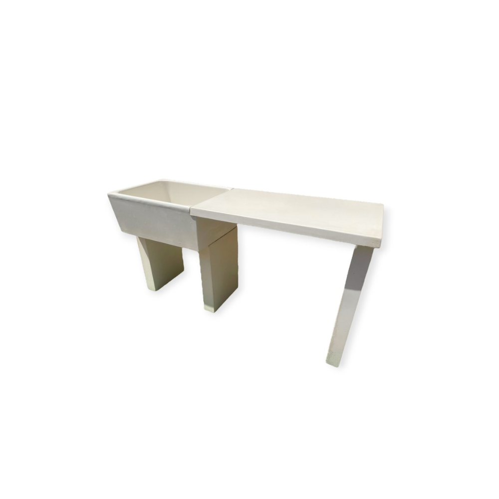 Lavandino da 75cm con Piano d'Appoggio Laterale