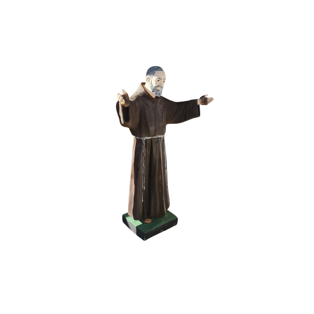 Padre Pio Statua in Pietra Classica per Giardino | Godium