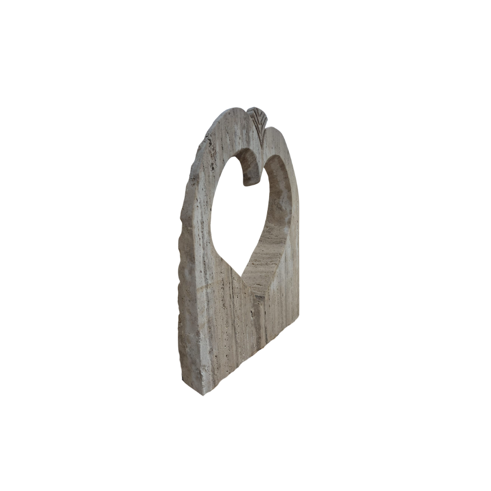 Cuore in Travertino Federica per Arredo Giardino | Godium