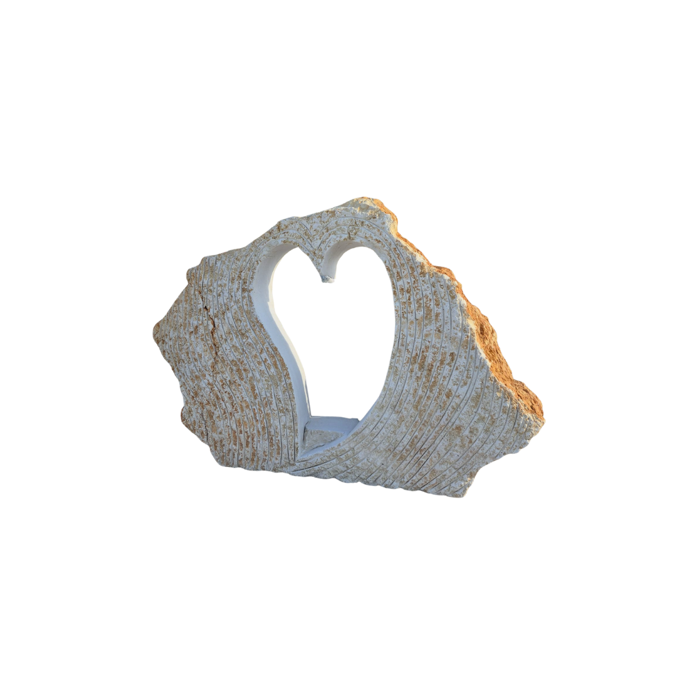 Cuore in Pietra Mia per Arredo Giardino | Godium