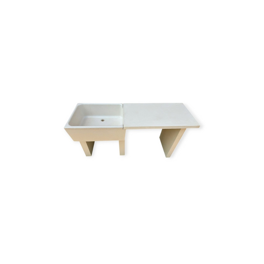Lavandino da 75cm con Piano d'Appoggio Laterale