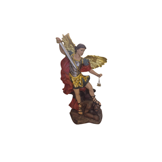 San Michele Arcangelo Statua in Pietra Classica per Giardino | Godium